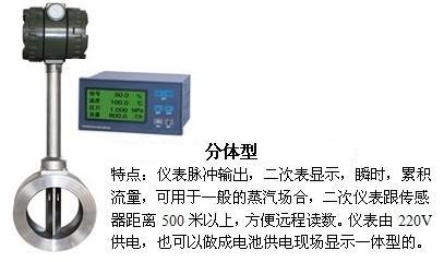 1寸壓縮空氣流量計分體型產品圖